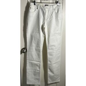 NWT!  J. Jill Denim Pants Authentic Fit White Size 2 Stretch Slim Leg